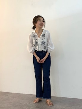 NaNaMiさん（レディース・157cm）の夏コーディネート