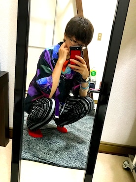 「PARADOX（パラドックス）のアイテム（トップス）」を使った、Ryeさん（メンズ・158cm）の夏コーディネート