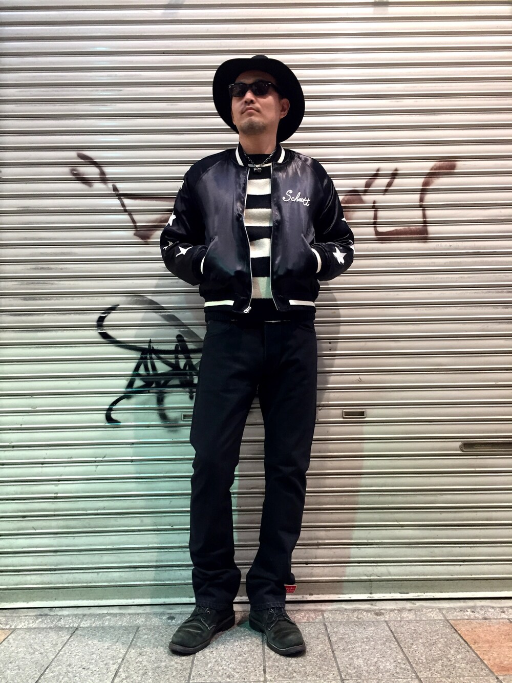 ジャケット・アウター Schott SATIN SKA JKT SUPER STARS schott（ショット）の「SCHOTT/ SATIN SKA JKT SUPER STARS