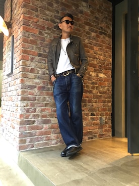 「RED WING（レッドウィング）のアイテム（その他シューズ）」を使った、matsuuraさん（メンズ・189cm）の秋コーディネート