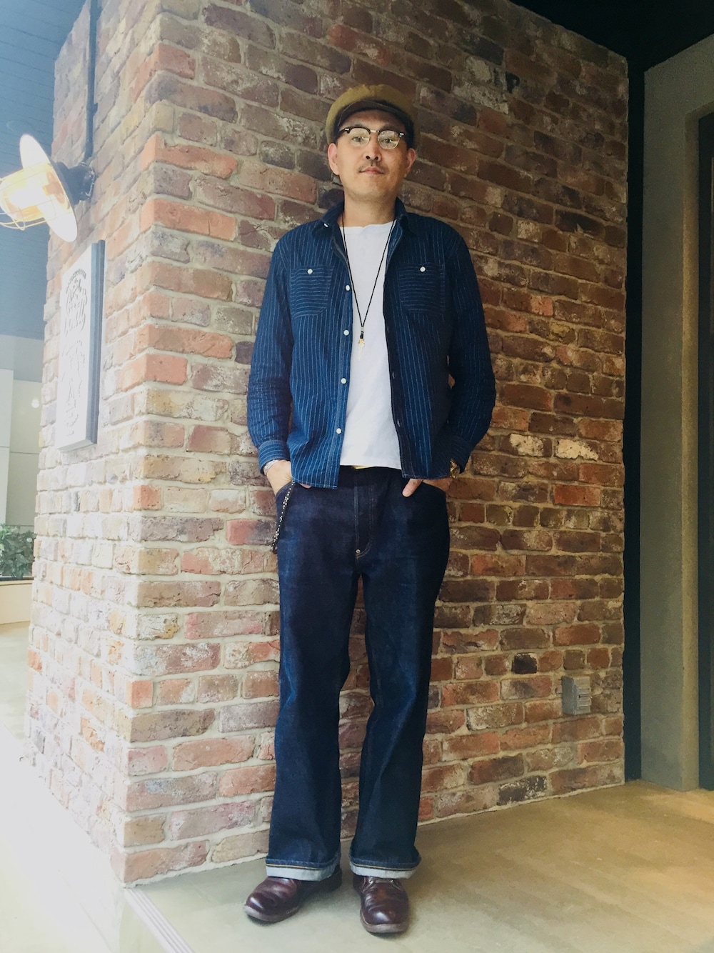Schott/ショット/WABASHI L/S SHIRT/ウォバッシュ シャツを使った