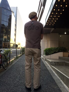 「LARRY SMITH（ラリースミス）のアイテム」を使った、matsuuraさん（メンズ・189cm）の春コーディネート