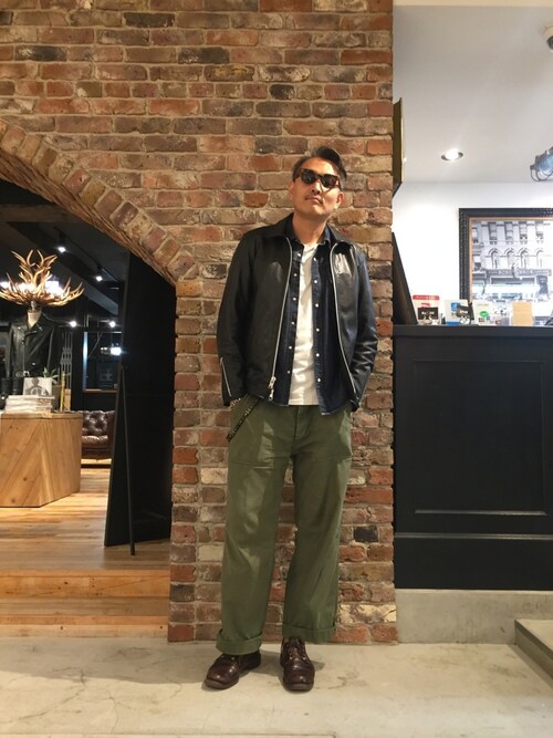 matsuura（Schott Grand Store TOKYO）｜schottのライダースジャケットを使ったコーディネート - WEAR