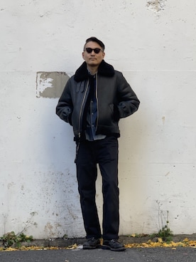 matsuuraさん（メンズ・189cm）の冬コーディネート