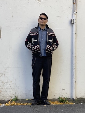 matsuuraさん（メンズ・189cm）の冬コーディネート