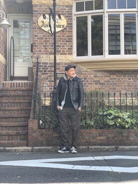 matsuuraさん（メンズ・189cm）の春コーディネート