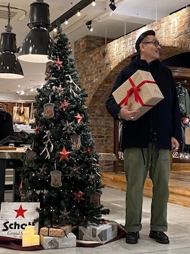 「schott（ショット）のSchott/ショット/ARMY FATIGUE PANTS/アーミー ファティーグ パンツ（その他パンツ）」を使った、matsuuraさん（メンズ・189cm）の冬コーディネート