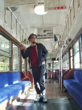 「アイテム（ブルゾン）」を使った、Go店長さん（メンズ・179cm・30代）の春コーディネート