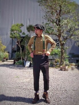 Go店長さん（メンズ・179cm）の春コーディネート