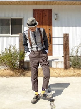 Go店長さん（メンズ・179cm）の春コーディネート