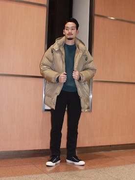 「UNITED ARROWS（ユナイテッドアローズ）のアイテム（ダウンジャケット/コート）」を使った、清水 流石さん（メンズ・178cm）の冬コーディネート