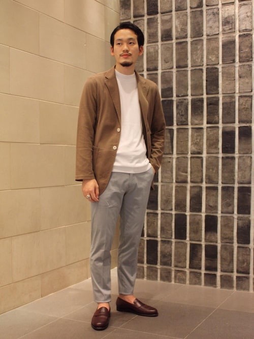 【美品】GUY ROVER 鹿の子テーラードジャケット サイズXL SALE】GUY ROVER（ギ ローバー）ウォッシュドコットン鹿の子L/S