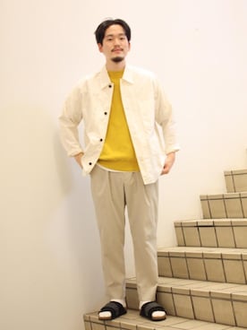 「UNITED ARROWS（ユナイテッドアローズ）のアイテム（その他アウター）」を使った、清水 流石さん（メンズ・178cm）の春コーディネート