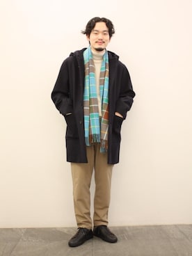 「UNITED ARROWS（ユナイテッドアローズ）のアイテム（その他アウター）」を使った、清水 流石さん（メンズ・178cm）の冬コーディネート
