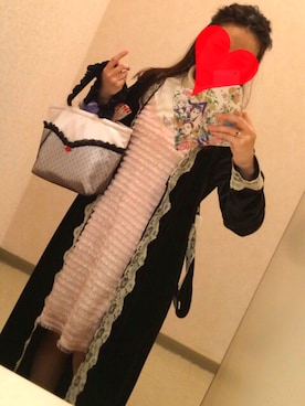 「Crayme,（クレイミー）のアイテム（ワンピース/ドレス）」を使った、yuuuboooさん（レディース・158cm）の冬コーディネート