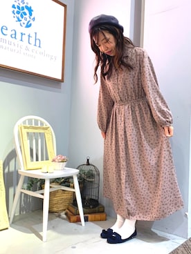 「くすみピンク」｜「アイテム（ハンチング/ベレー帽）」を使った、yuuuboooさん（レディース・158cm）の冬コーディネート