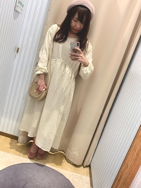 「アイテム（ハンチング/ベレー帽、ピンク系）」を使った、yuuuboooさん（レディース・158cm）の冬コーディネート