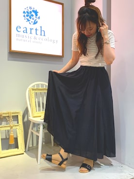 「コットンスカート」｜yuuuboooさん（レディース・158cm）の夏コーディネート