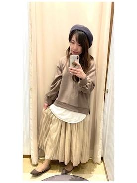 「リバーシブルスカート」｜yuuuboooさん（レディース・158cm）の秋コーディネート