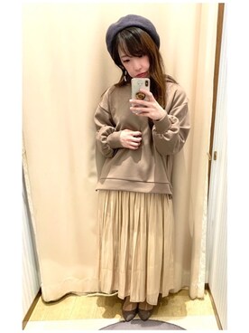 「リバーシブルスカート」｜yuuuboooさん（レディース・158cm）の秋コーディネート
