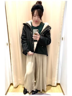 「オリエンタルトラフィック」｜「アイテム（マウンテンパーカー）」を使った、yuuuboooさん（レディース・158cm）の秋コーディネート