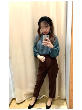 「袖レース」｜yuuuboooさん（レディース・158cm）の秋コーディネート