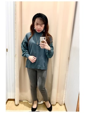 「袖レース」｜yuuuboooさん（レディース・158cm）の秋コーディネート