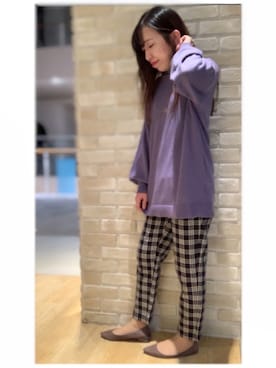 「アイテム（その他、パープル系）」を使った、yuuuboooさん（レディース・158cm）の秋コーディネート