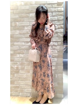 「earth music&ecology（アースミュージックアンドエコロジー）のアイテム（ワンピース/ドレス）」を使った、yuuuboooさん（レディース・158cm）の冬コーディネート