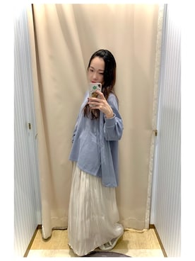 「寒色系」｜yuuuboooさん（レディース・158cm）の冬コーディネート