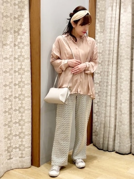 「幾何学柄」｜yuuuboooさん（レディース・158cm）の春コーディネート