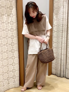 「セットアイテム」｜「アイテム（財布/小物）」を使った、yuuuboooさん（レディース・158cm）の春コーディネート
