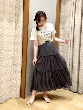 「ハーネス」｜yuuuboooさん（レディース・158cm）の春コーディネート