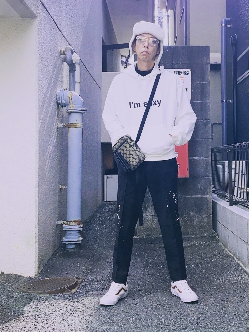 パーカー DRESSEDUNDRESSED I'm sexy HOODIE DRESSEDUNDRESSED（ドレスドアンドレスド）の「I'm sexy EMBROIDERY