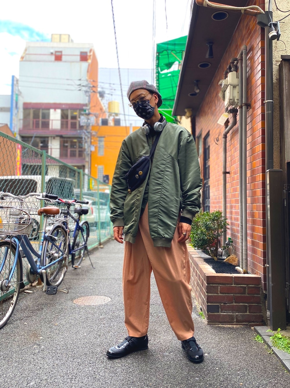 ドレスドアンドレスド MA-1ジャケット　ボンバージャケット　大きい　ネイビー XSサイズあり【ANDY/アンディ】バイカラー/ フロントジップ