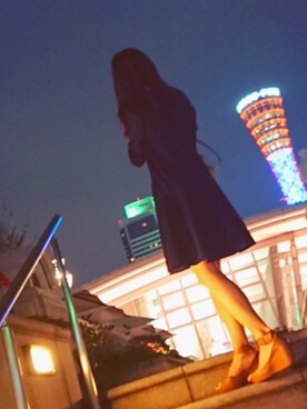 「ポートタワー」｜なおなおさん（レディース・154cm）の秋コーディネート