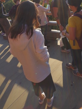 「彼氏の服」｜なおなおさん（レディース・154cm）の秋コーディネート