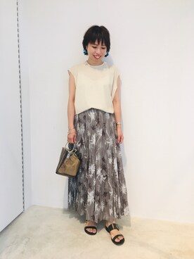 「36Quatre-Neuf」｜okanoさん（レディース・156cm）の夏コーディネート