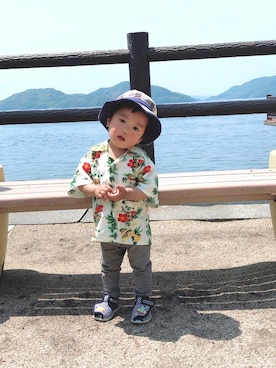 「こどもの日」｜「アイテム（サンダル）」を使った、nagiさん（キッズ・90cm）の春コーディネート