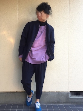 「カジュアルコーデ」｜「アイテム（テーラードジャケット）」を使った、NORIさん（メンズ・168cm）の冬コーディネート