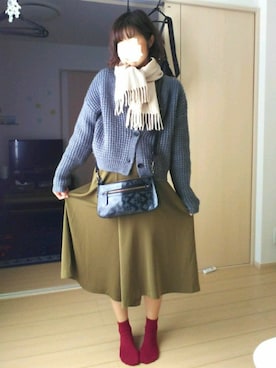 「PATRICK COX（パトリック・コックス）のアイテム（バッグ）」を使った、ちか&きょーたんさん（レディース・164cm）の秋コーディネート