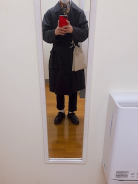 「URBAN RESEARCH（アーバンリサーチ）のアイテム（トレンチコート）」を使った、おとちゃんさん（メンズ・176cm）の冬コーディネート