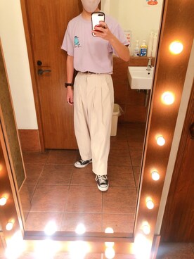 「アイテム（腕時計、ブラウン系）」を使った、おとちゃんさん（メンズ・176cm）の夏コーディネート