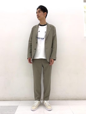 國田　健斗さん（メンズ・178cm）の春コーディネート