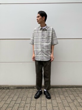 「KLEMAN（クレマン）の＜KLEMAN＞ PADRE/シューズ（モカシン/デッキシューズ）」を使った、國田　健斗さん（メンズ・178cm）の春コーディネート
