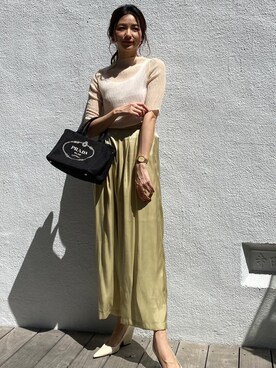 「CIENA（シエナ）のアイテム（パンツ）」を使った、cienaofficialさん（レディース・168cm）の夏コーディネート