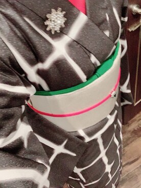 「着物」｜「アイテム（福袋/福箱）」を使った、yo-naさん（レディース・163cm）の冬コーディネート