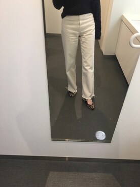 「amel（エイメル）のアイテム（パンツ）」を使った、amさん（レディース・162cm）の冬コーディネート