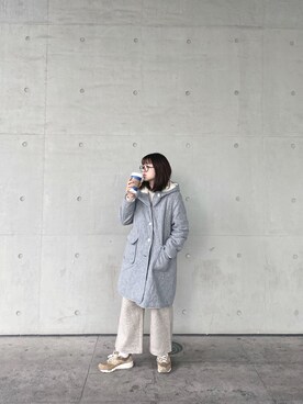 「MILKFED.（ミルクフェド）のアイテム（その他アウター）」を使った、rororozzさん（レディース・161cm）の秋コーディネート