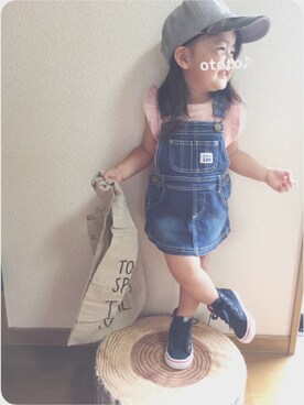 「Baddy Lee（バディリー）のアイテム」を使った、おと♪さん（キッズ・80cm）の夏コーディネート